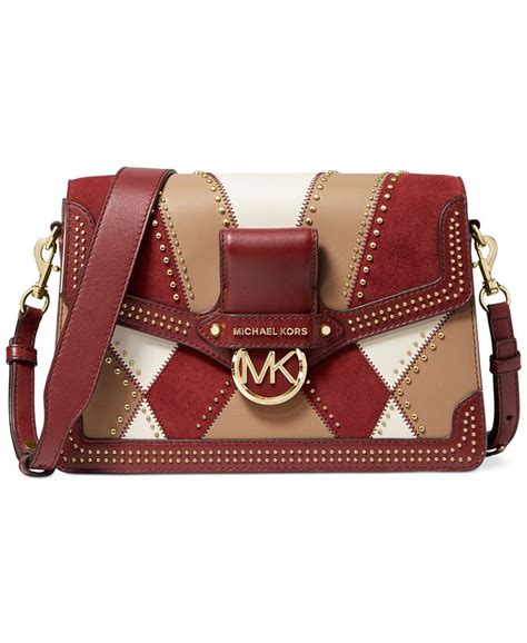 Michael Michael Kors Jessie Large Flap Leather Shoulder Bag